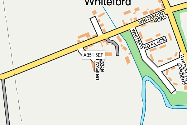 AB51 5EF map - OS OpenMap – Local (Ordnance Survey) AB51 5EF map - OS OpenMap – Local (Ordnance Survey)