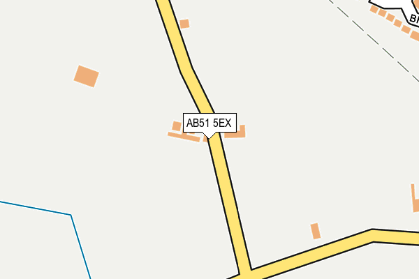 AB51 5EX map - OS OpenMap – Local (Ordnance Survey) AB51 5EX map - OS OpenMap – Local (Ordnance Survey)