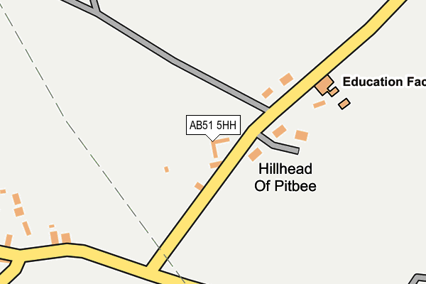 AB51 5HH map - OS OpenMap – Local (Ordnance Survey) AB51 5HH map - OS OpenMap – Local (Ordnance Survey)
