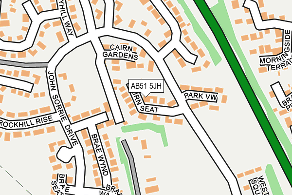AB51 5JH map - OS OpenMap – Local (Ordnance Survey) AB51 5JH map - OS OpenMap – Local (Ordnance Survey)