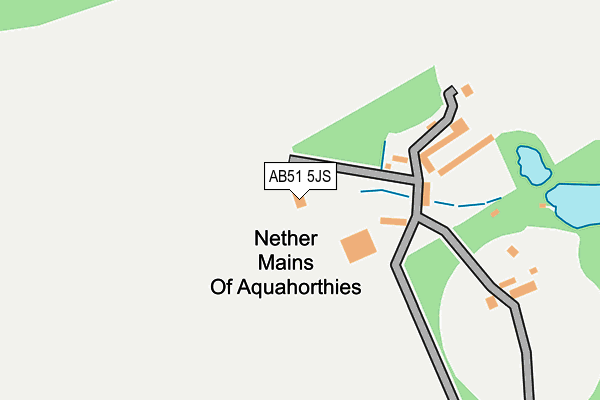 AB51 5JS map - OS OpenMap – Local (Ordnance Survey)