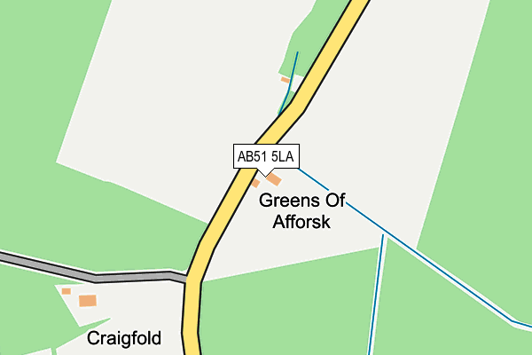 AB51 5LA map - OS OpenMap – Local (Ordnance Survey) AB51 5LA map - OS OpenMap – Local (Ordnance Survey)