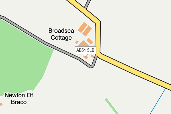 AB51 5LB map - OS OpenMap – Local (Ordnance Survey) AB51 5LB map - OS OpenMap – Local (Ordnance Survey)
