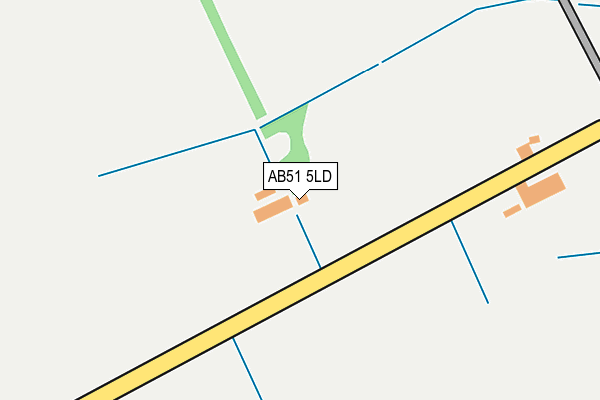 AB51 5LD map - OS OpenMap – Local (Ordnance Survey) AB51 5LD map - OS OpenMap – Local (Ordnance Survey)