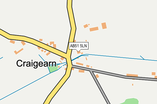 AB51 5LN map - OS OpenMap – Local (Ordnance Survey) AB51 5LN map - OS OpenMap – Local (Ordnance Survey)