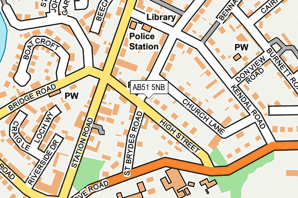 AB51 5NB map - OS OpenMap – Local (Ordnance Survey) AB51 5NB map - OS OpenMap – Local (Ordnance Survey)