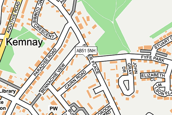 AB51 5NH map - OS OpenMap – Local (Ordnance Survey) AB51 5NH map - OS OpenMap – Local (Ordnance Survey)