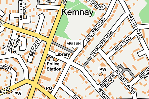 AB51 5NJ map - OS OpenMap – Local (Ordnance Survey) AB51 5NJ map - OS OpenMap – Local (Ordnance Survey)
