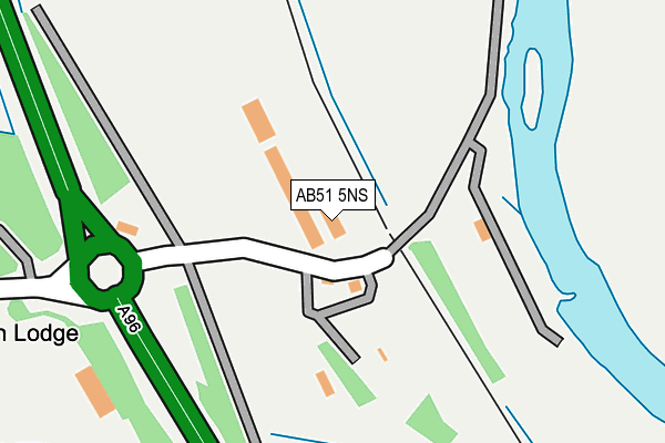 AB51 5NS map - OS OpenMap – Local (Ordnance Survey) AB51 5NS map - OS OpenMap – Local (Ordnance Survey)