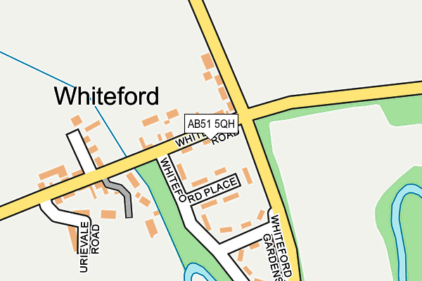 AB51 5QH map - OS OpenMap – Local (Ordnance Survey) AB51 5QH map - OS OpenMap – Local (Ordnance Survey)
