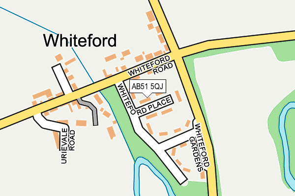 AB51 5QJ map - OS OpenMap – Local (Ordnance Survey) AB51 5QJ map - OS OpenMap – Local (Ordnance Survey)