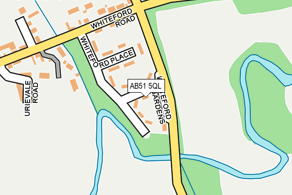 AB51 5QL map - OS OpenMap – Local (Ordnance Survey) AB51 5QL map - OS OpenMap – Local (Ordnance Survey)