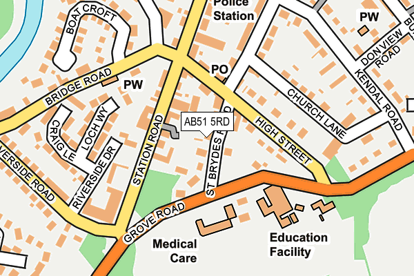 AB51 5RD map - OS OpenMap – Local (Ordnance Survey) AB51 5RD map - OS OpenMap – Local (Ordnance Survey)
