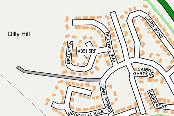 AB51 5RF map - OS OpenMap – Local (Ordnance Survey) AB51 5RF map - OS OpenMap – Local (Ordnance Survey)
