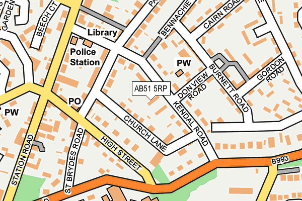 AB51 5RP map - OS OpenMap – Local (Ordnance Survey) AB51 5RP map - OS OpenMap – Local (Ordnance Survey)