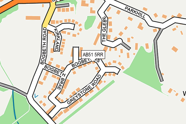AB51 5RR map - OS OpenMap – Local (Ordnance Survey) AB51 5RR map - OS OpenMap – Local (Ordnance Survey)