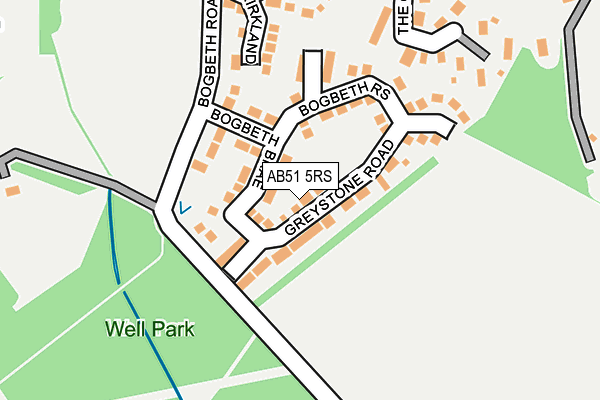 AB51 5RS map - OS OpenMap – Local (Ordnance Survey) AB51 5RS map - OS OpenMap – Local (Ordnance Survey)