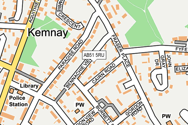 AB51 5RU map - OS OpenMap – Local (Ordnance Survey) AB51 5RU map - OS OpenMap – Local (Ordnance Survey)