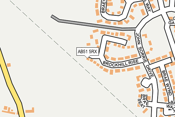 AB51 5RX map - OS OpenMap – Local (Ordnance Survey) AB51 5RX map - OS OpenMap – Local (Ordnance Survey)