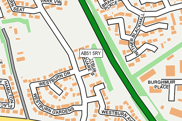 AB51 5RY map - OS OpenMap – Local (Ordnance Survey) AB51 5RY map - OS OpenMap – Local (Ordnance Survey)