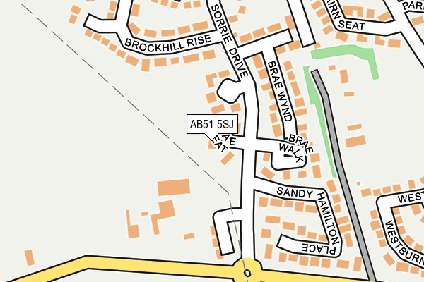 AB51 5SJ map - OS OpenMap – Local (Ordnance Survey) AB51 5SJ map - OS OpenMap – Local (Ordnance Survey)