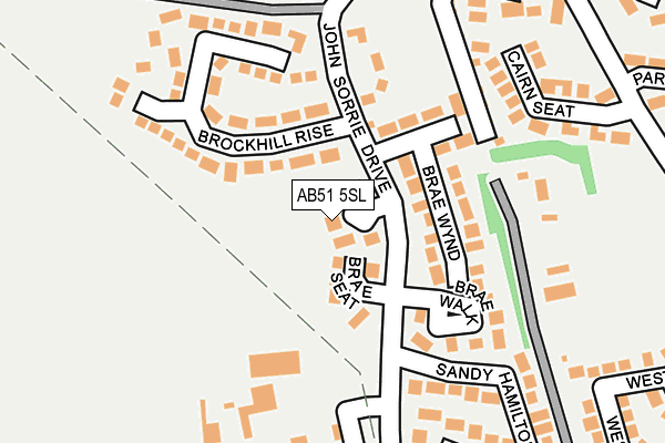 AB51 5SL map - OS OpenMap – Local (Ordnance Survey) AB51 5SL map - OS OpenMap – Local (Ordnance Survey)