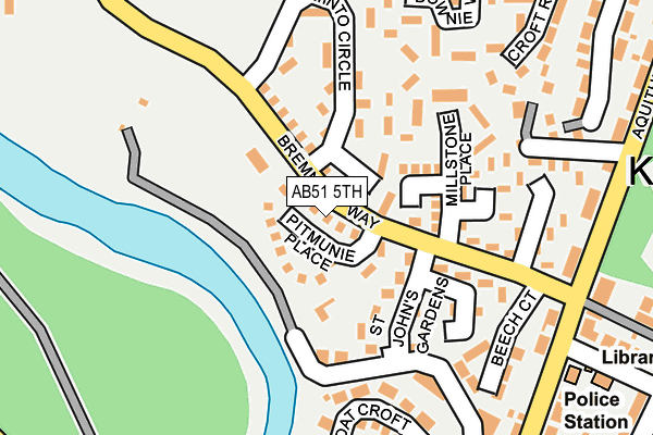 AB51 5TH map - OS OpenMap – Local (Ordnance Survey) AB51 5TH map - OS OpenMap – Local (Ordnance Survey)