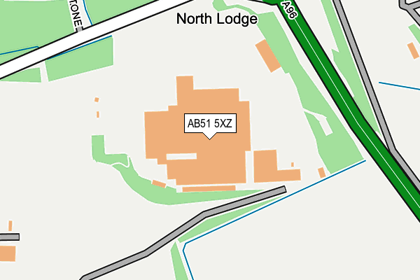 AB51 5XZ map - OS OpenMap – Local (Ordnance Survey) AB51 5XZ map - OS OpenMap – Local (Ordnance Survey)