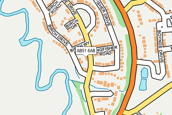 AB51 6AB map - OS OpenMap – Local (Ordnance Survey) AB51 6AB map - OS OpenMap – Local (Ordnance Survey)