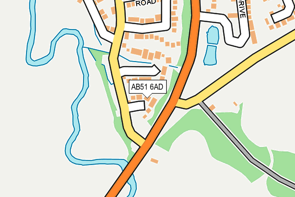 AB51 6AD map - OS OpenMap – Local (Ordnance Survey) AB51 6AD map - OS OpenMap – Local (Ordnance Survey)