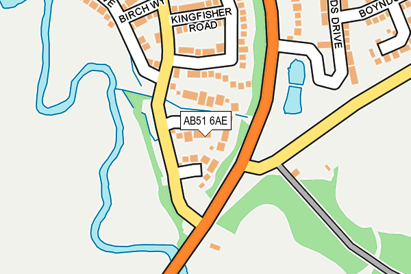 AB51 6AE map - OS OpenMap – Local (Ordnance Survey) AB51 6AE map - OS OpenMap – Local (Ordnance Survey)