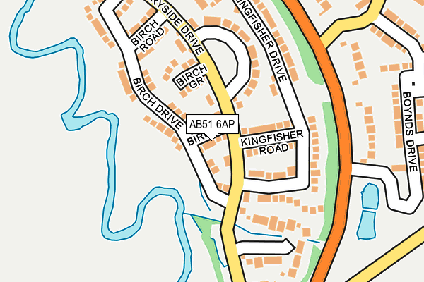 AB51 6AP map - OS OpenMap – Local (Ordnance Survey) AB51 6AP map - OS OpenMap – Local (Ordnance Survey)