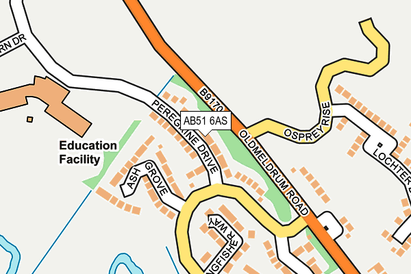 AB51 6AS map - OS OpenMap – Local (Ordnance Survey) AB51 6AS map - OS OpenMap – Local (Ordnance Survey)