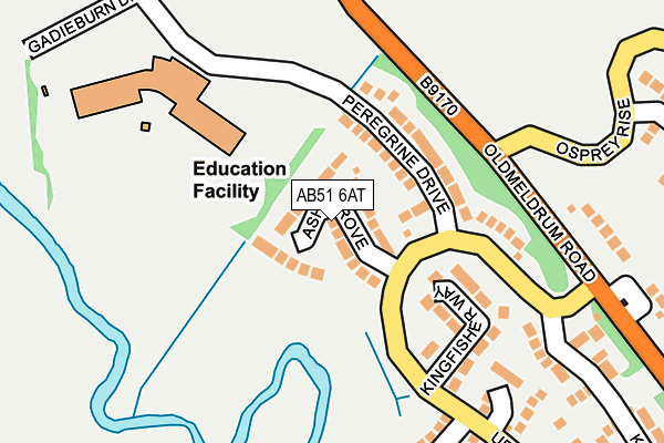 AB51 6AT map - OS OpenMap – Local (Ordnance Survey) AB51 6AT map - OS OpenMap – Local (Ordnance Survey)