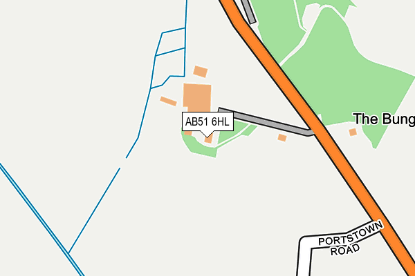 AB51 6HL map - OS OpenMap – Local (Ordnance Survey) AB51 6HL map - OS OpenMap – Local (Ordnance Survey)