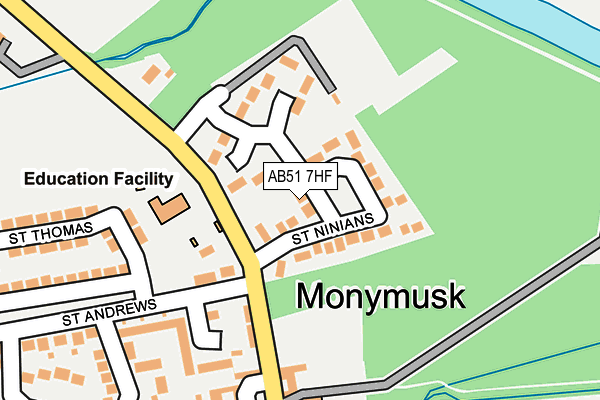 AB51 7HF map - OS OpenMap – Local (Ordnance Survey) AB51 7HF map - OS OpenMap – Local (Ordnance Survey)