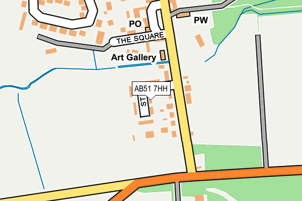 AB51 7HH map - OS OpenMap – Local (Ordnance Survey) AB51 7HH map - OS OpenMap – Local (Ordnance Survey)