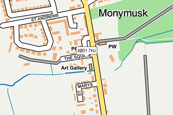 AB51 7HJ map - OS OpenMap – Local (Ordnance Survey) AB51 7HJ map - OS OpenMap – Local (Ordnance Survey)