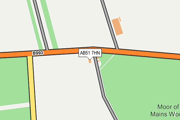 AB51 7HN map - OS OpenMap – Local (Ordnance Survey) AB51 7HN map - OS OpenMap – Local (Ordnance Survey)