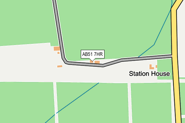 AB51 7HR map - OS OpenMap – Local (Ordnance Survey) AB51 7HR map - OS OpenMap – Local (Ordnance Survey)