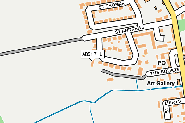 AB51 7HU map - OS OpenMap – Local (Ordnance Survey) AB51 7HU map - OS OpenMap – Local (Ordnance Survey)