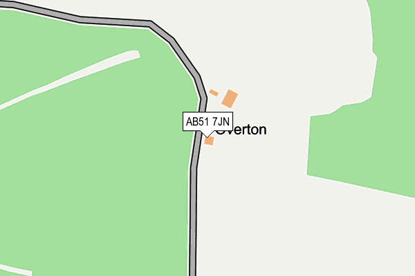 AB51 7JN map - OS OpenMap – Local (Ordnance Survey) AB51 7JN map - OS OpenMap – Local (Ordnance Survey)