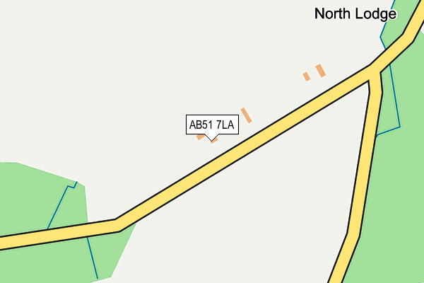 AB51 7LA map - OS OpenMap – Local (Ordnance Survey) AB51 7LA map - OS OpenMap – Local (Ordnance Survey)