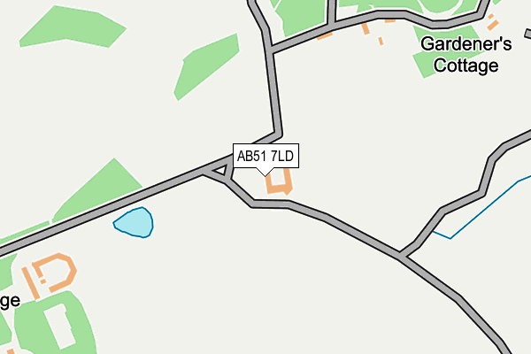 AB51 7LD map - OS OpenMap – Local (Ordnance Survey) AB51 7LD map - OS OpenMap – Local (Ordnance Survey)