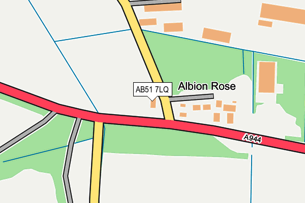AB51 7LQ map - OS OpenMap – Local (Ordnance Survey) AB51 7LQ map - OS OpenMap – Local (Ordnance Survey)