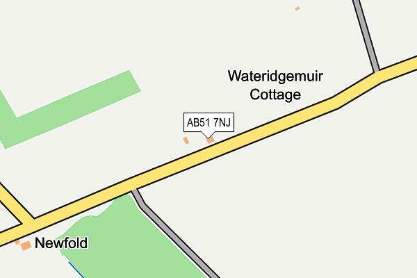 AB51 7NJ map - OS OpenMap – Local (Ordnance Survey) AB51 7NJ map - OS OpenMap – Local (Ordnance Survey)