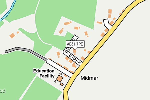 AB51 7PE map - OS OpenMap – Local (Ordnance Survey) AB51 7PE map - OS OpenMap – Local (Ordnance Survey)