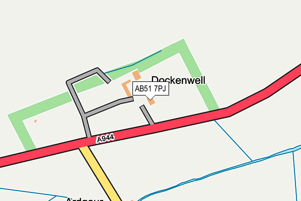 AB51 7PJ map - OS OpenMap – Local (Ordnance Survey) AB51 7PJ map - OS OpenMap – Local (Ordnance Survey)