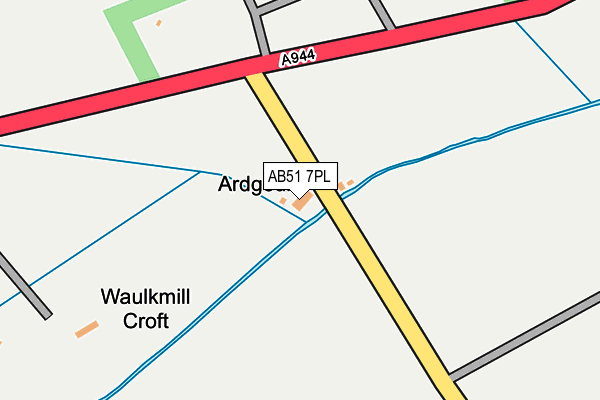 AB51 7PL map - OS OpenMap – Local (Ordnance Survey) AB51 7PL map - OS OpenMap – Local (Ordnance Survey)