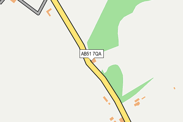 AB51 7QA map - OS OpenMap – Local (Ordnance Survey) AB51 7QA map - OS OpenMap – Local (Ordnance Survey)